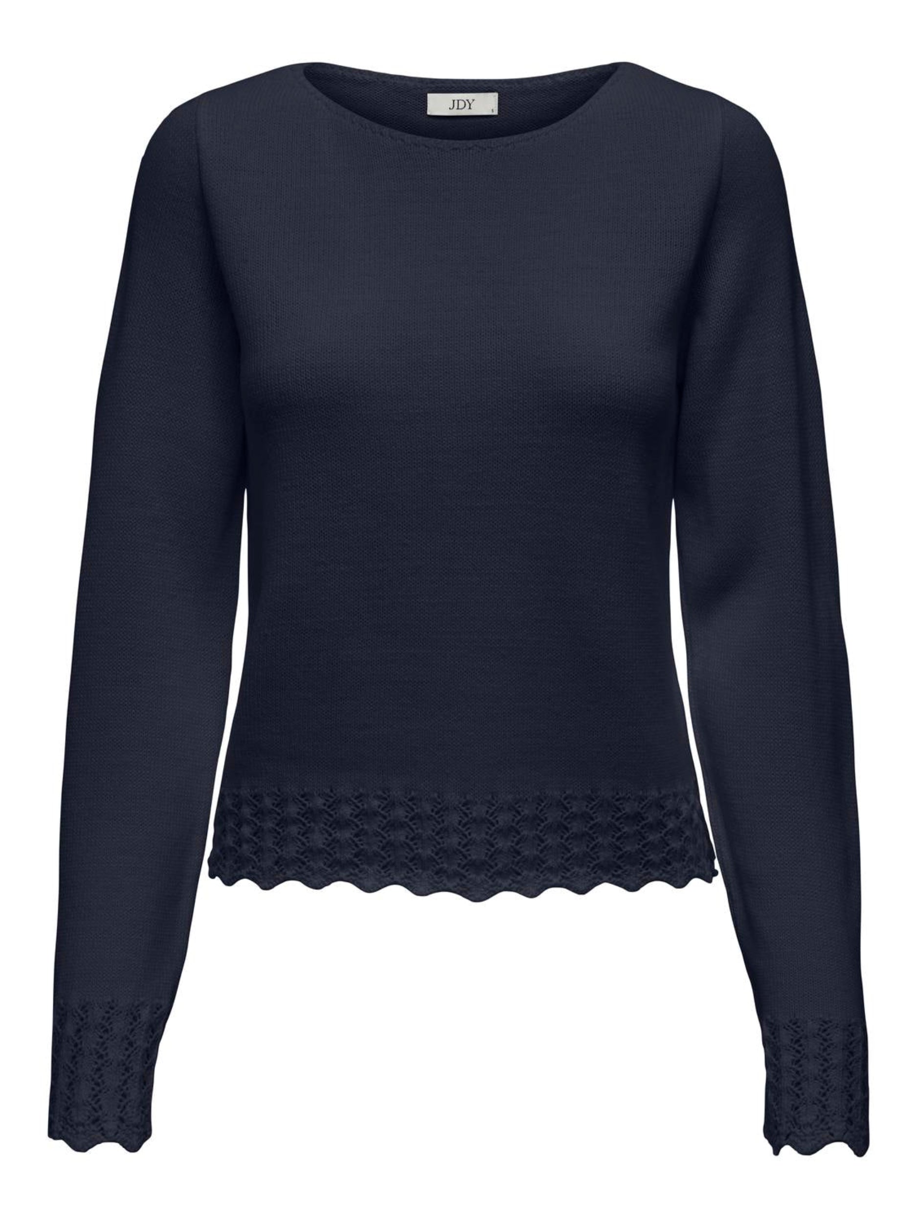 JDYGRACE L/S BOATNECK STRUC PULLOVER KNT