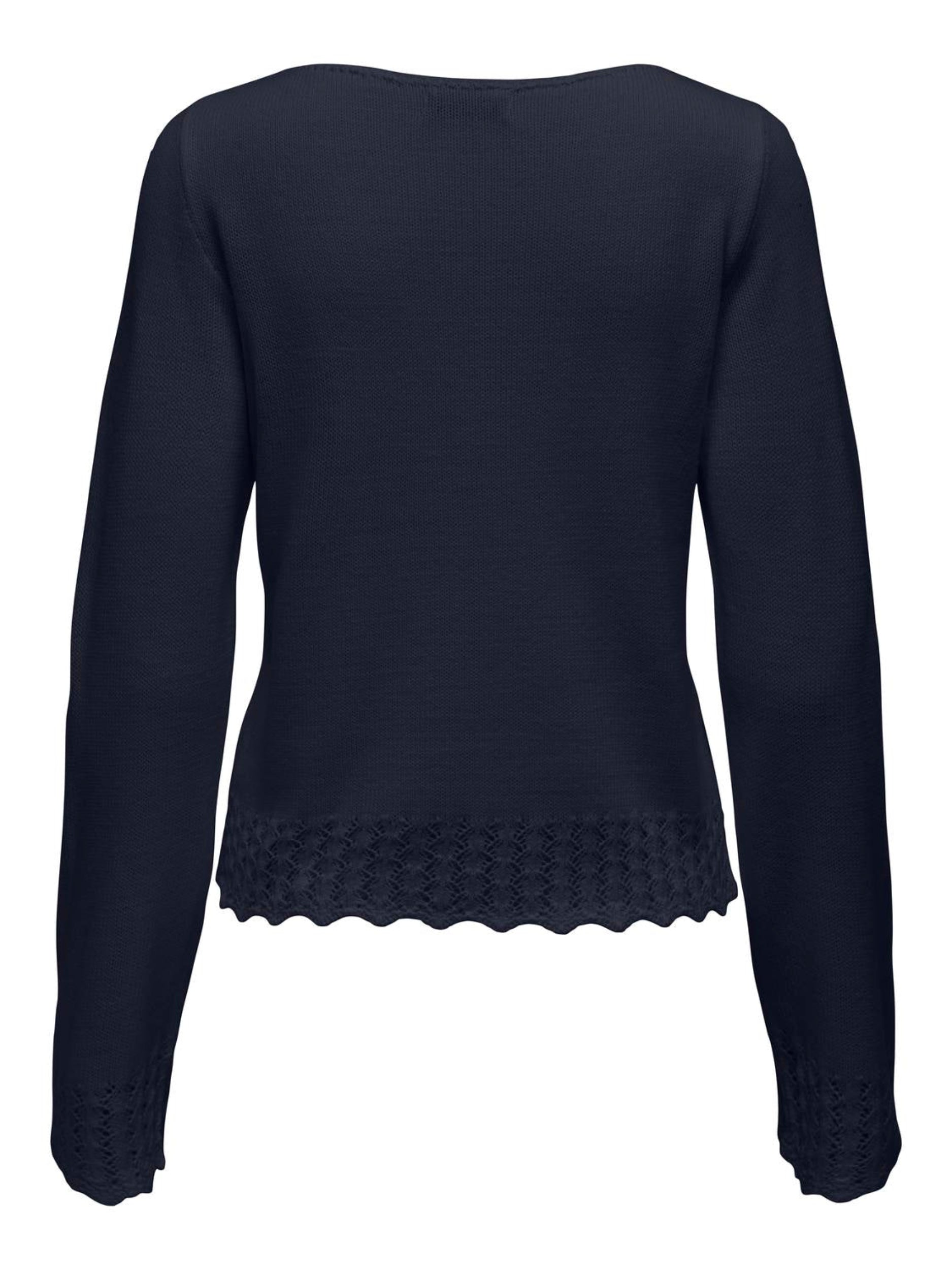 JDYGRACE L/S BOATNECK STRUC PULLOVER KNT