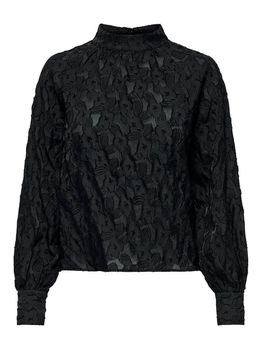 JDYVINNY L/S V-NECK VOLUME TOP