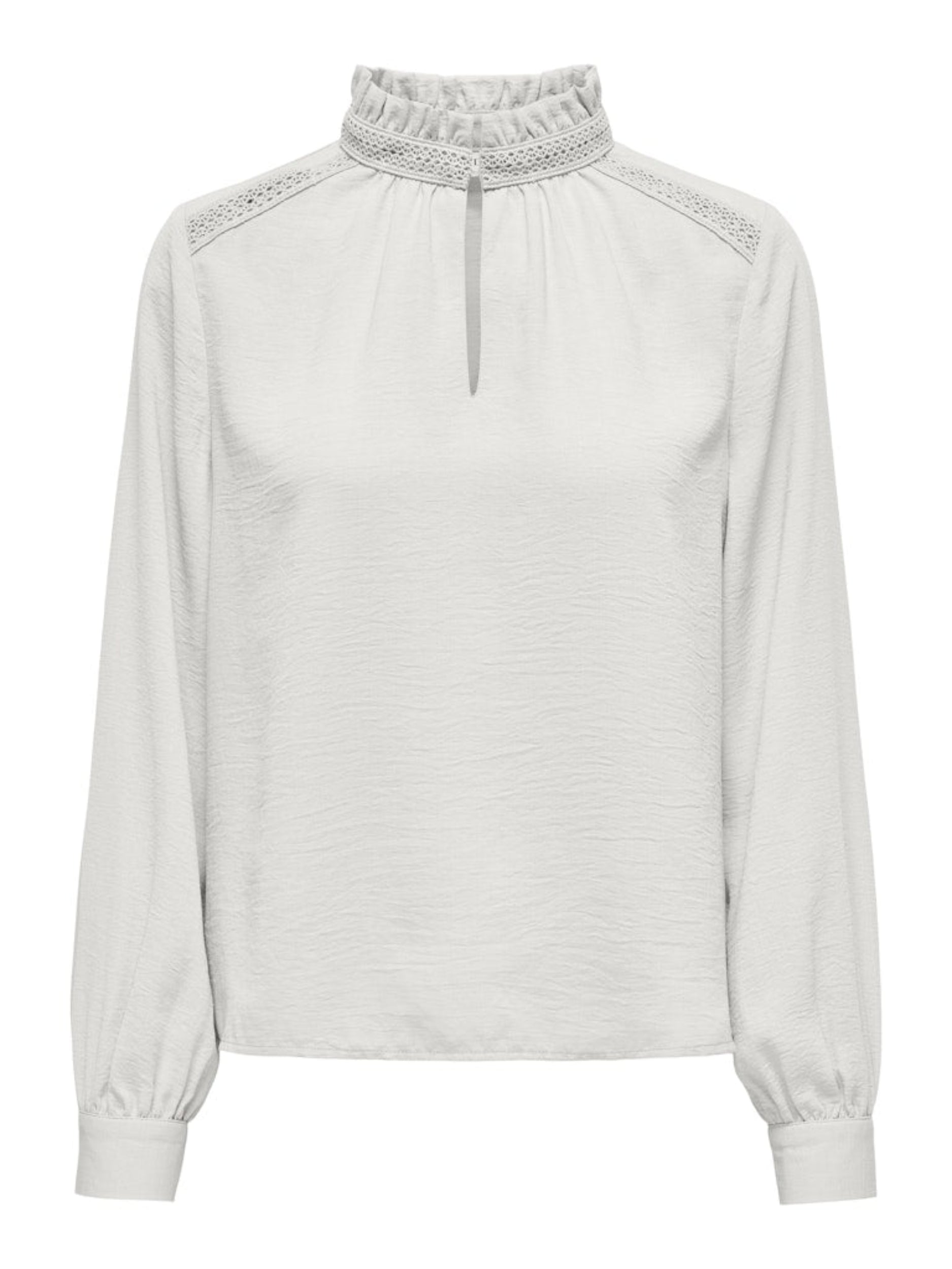 JDYRACHEL LIFE L/S V-NECK LACE TOP