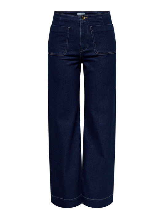 JDYNEWVANESSA HW POCKET WIDE JEANS