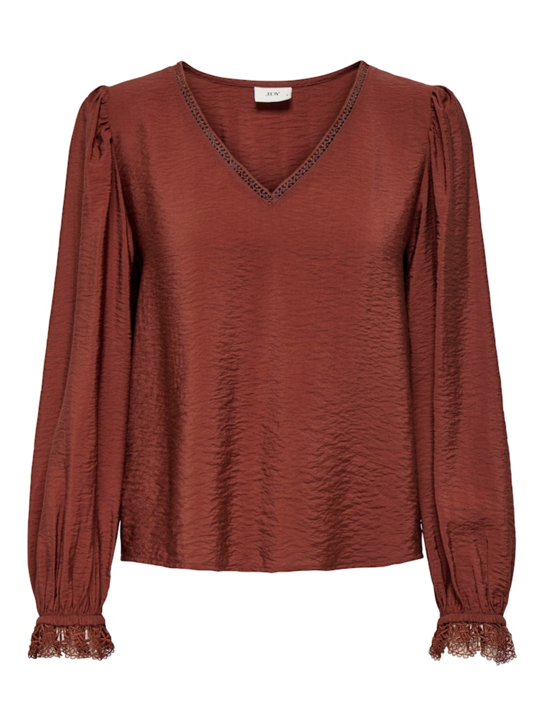 JDYCAMILLE L/S LACE V-NECK TOP
