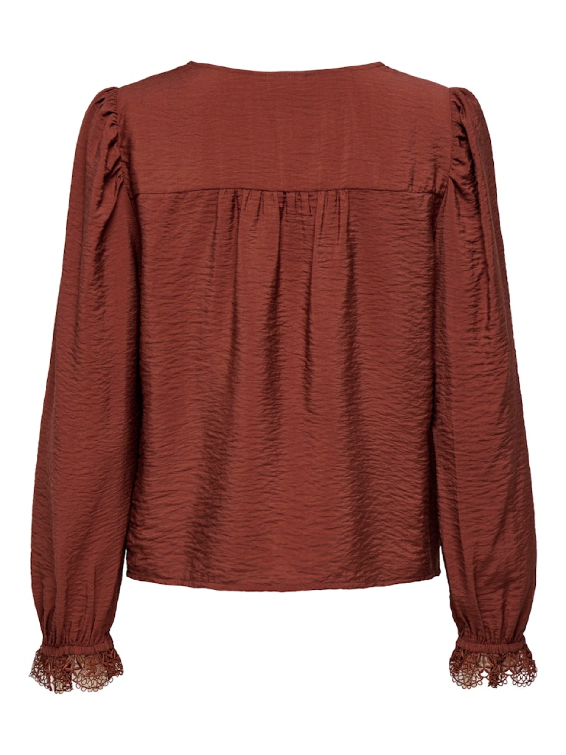JDYCAMILLE L/S LACE V-NECK TOP