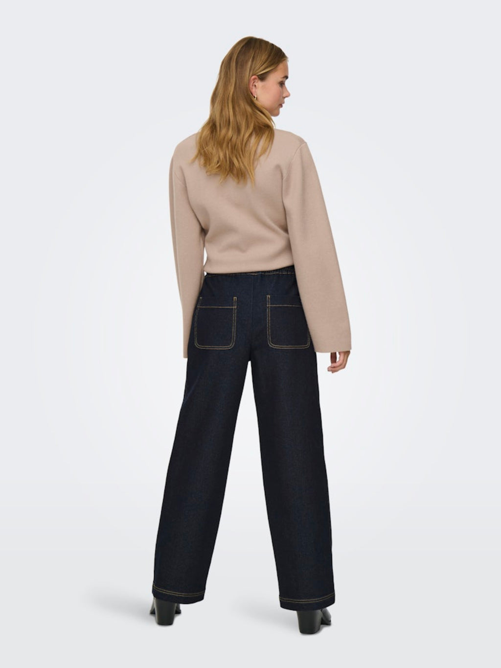 JDYRICKY MIDWAIST WIDE JEANS DNM