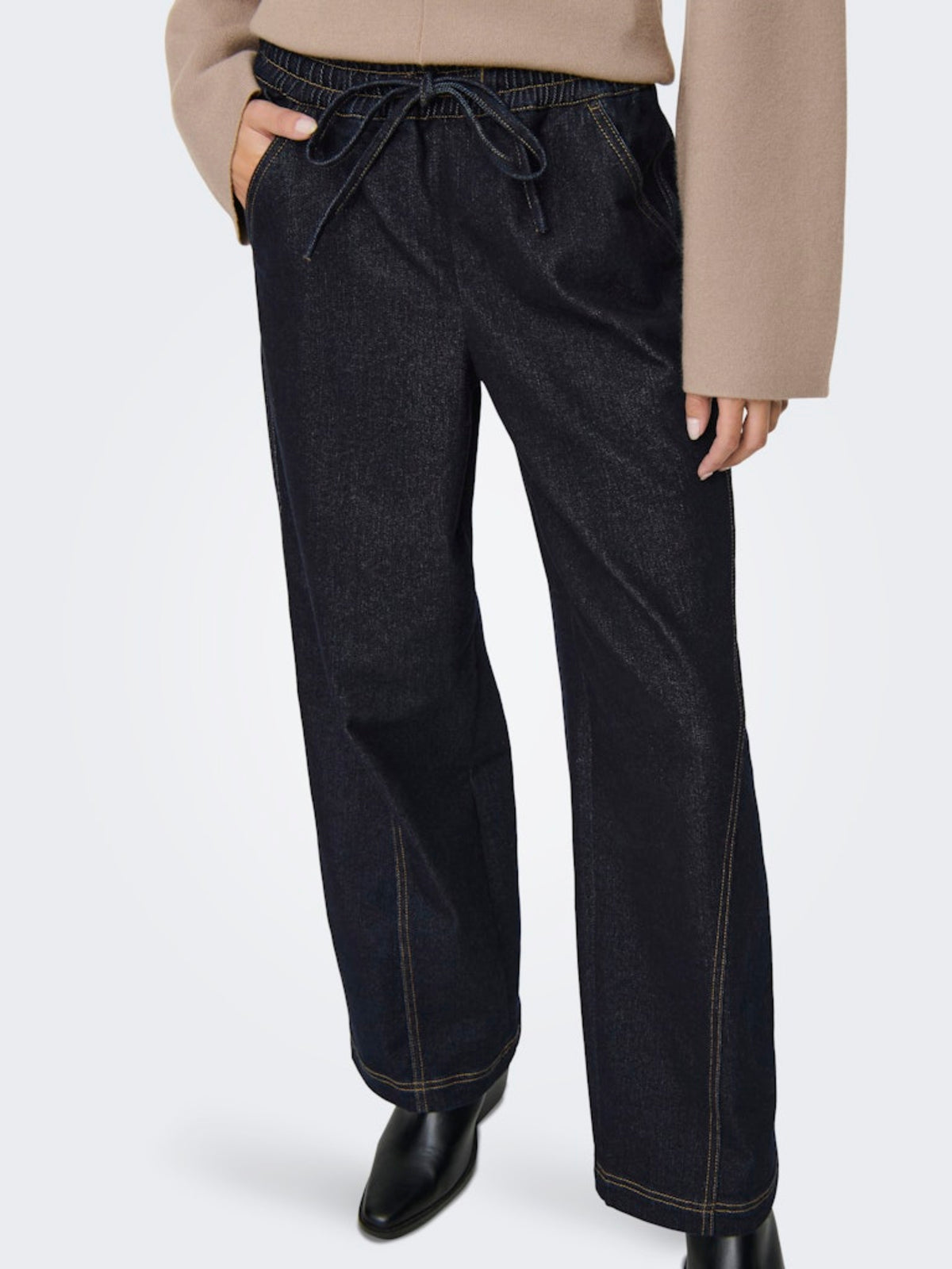 JDYRICKY MIDWAIST WIDE JEANS DNM