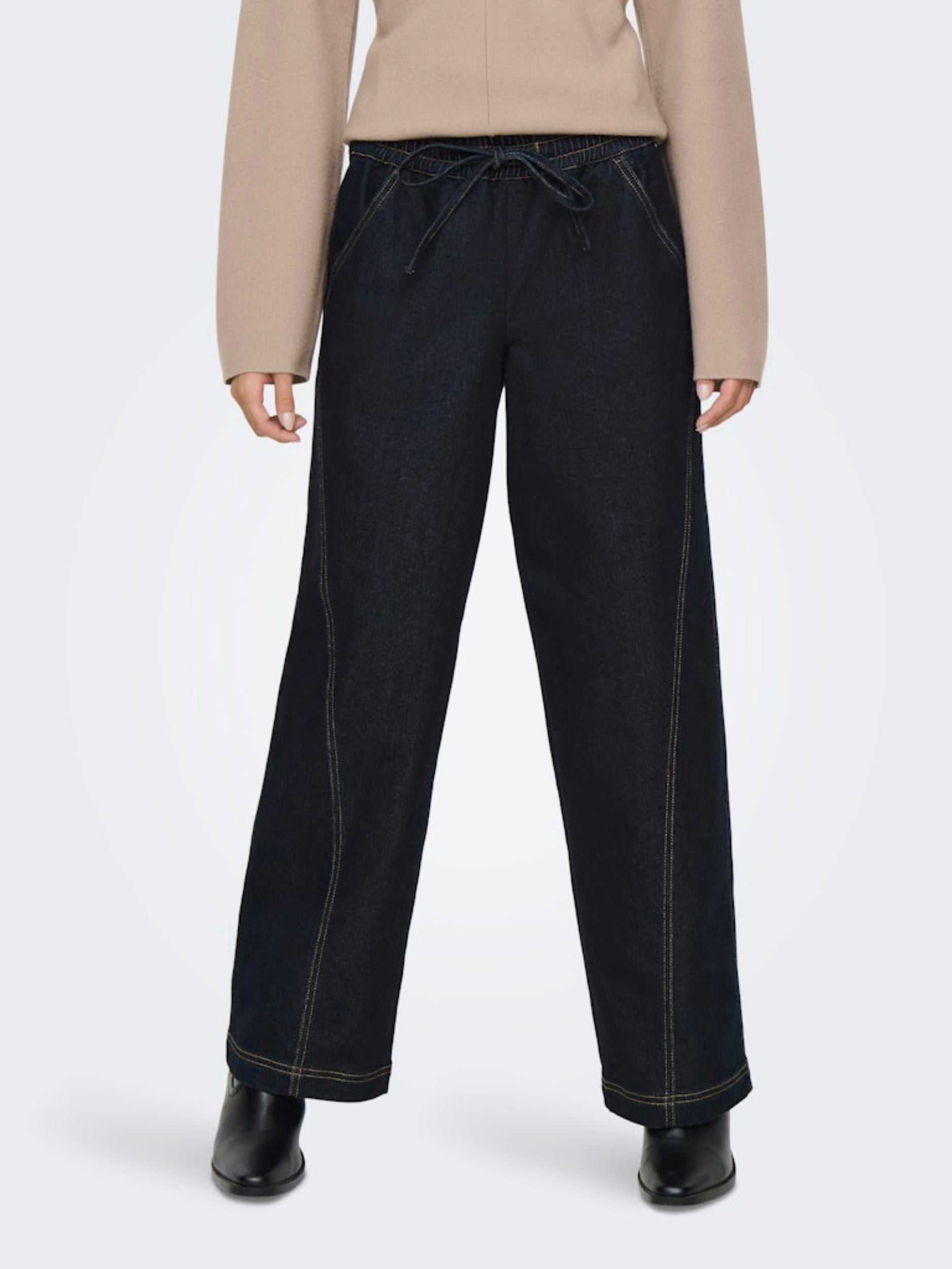 JDYRICKY MIDWAIST WIDE JEANS DNM