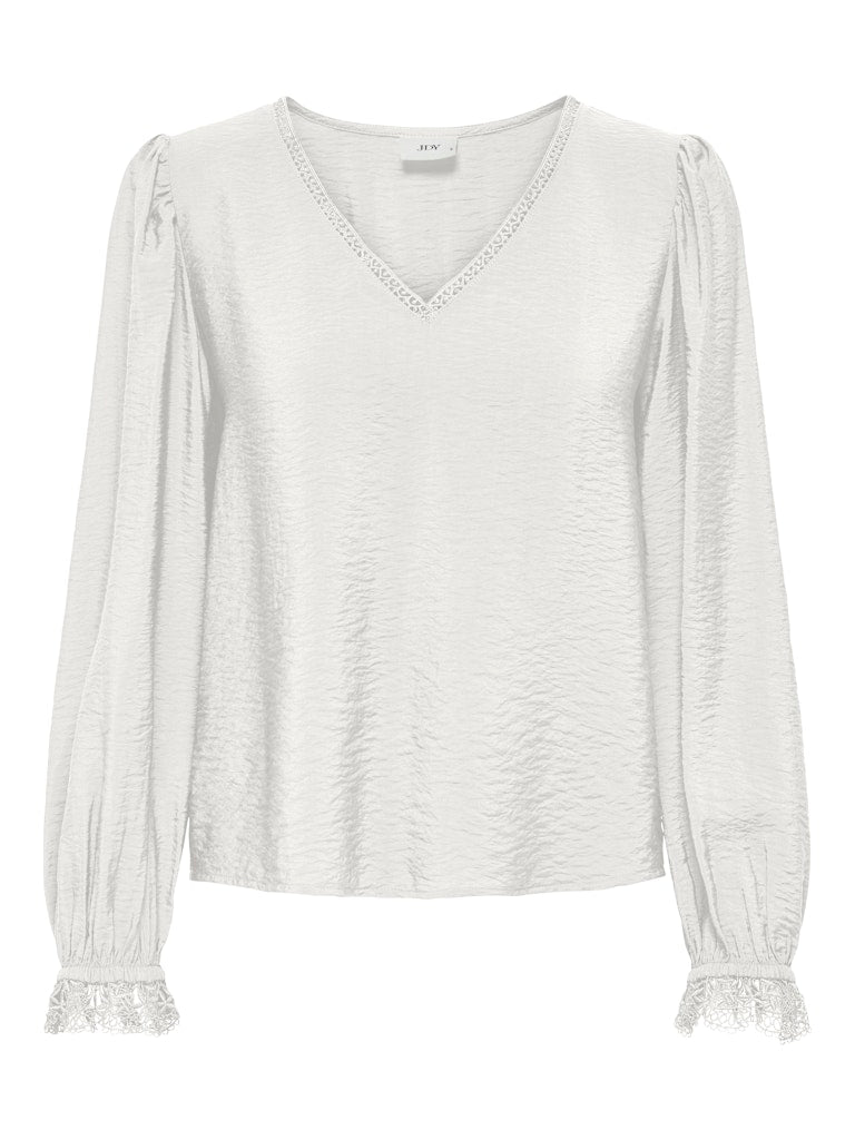 JDYCAMILLE L/S LACE V-NECK TOP