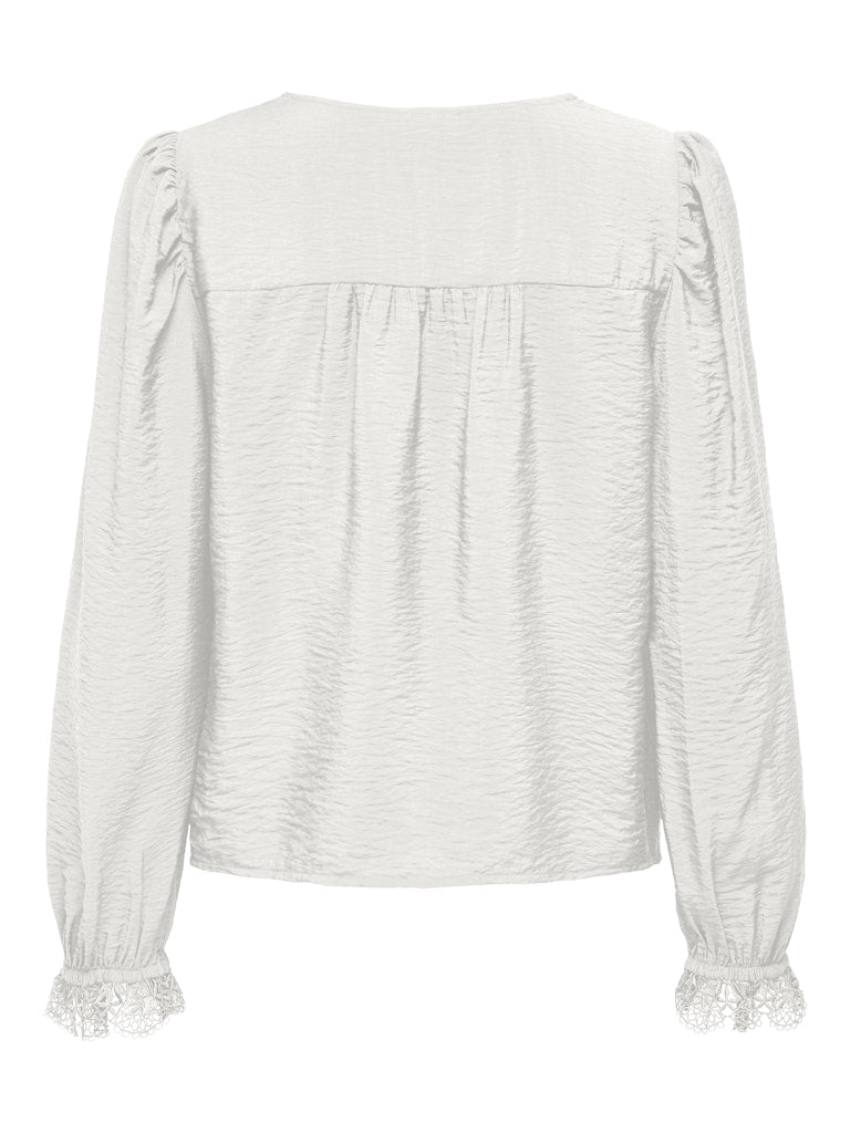 JDYCAMILLE L/S LACE V-NECK TOP