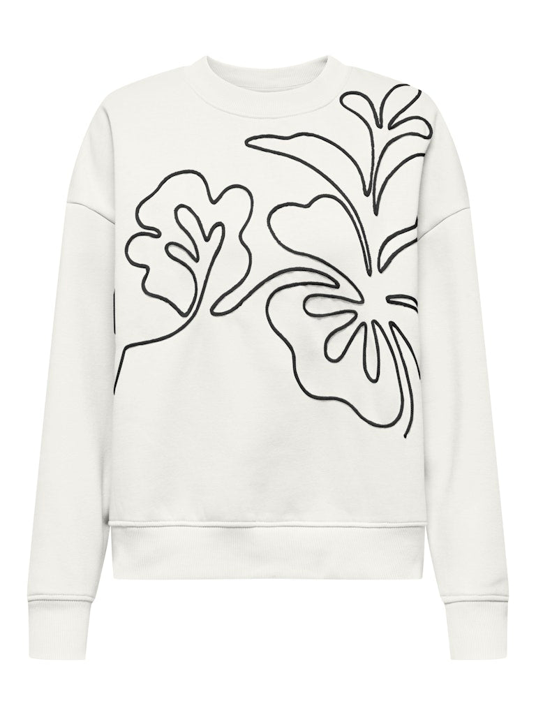 JDYCANOA L/S EMB SWEAT