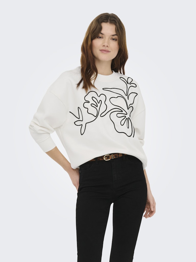 JDYCANOA L/S EMB SWEAT