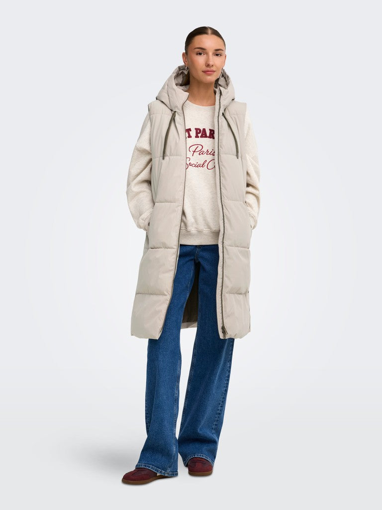 JDYBLAIR LONG HOOD WAISTCOAT
