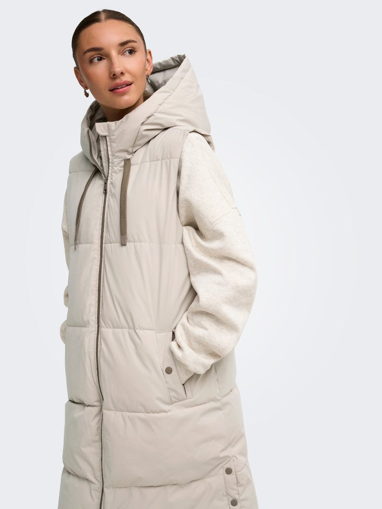 JDYBLAIR LONG HOOD WAISTCOAT
