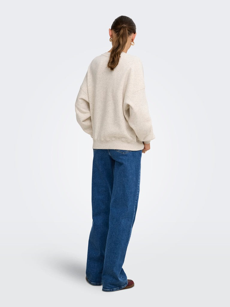 JDYMESA L/S O-NK EMB SWEAT