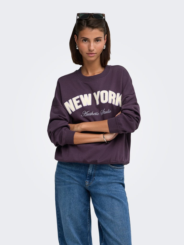 JDYMESA L/S O-NK EMB SWEAT