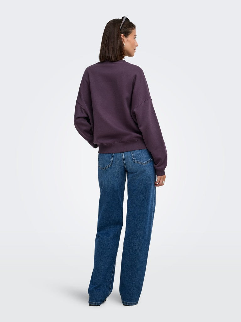 JDYMESA L/S O-NK EMB SWEAT