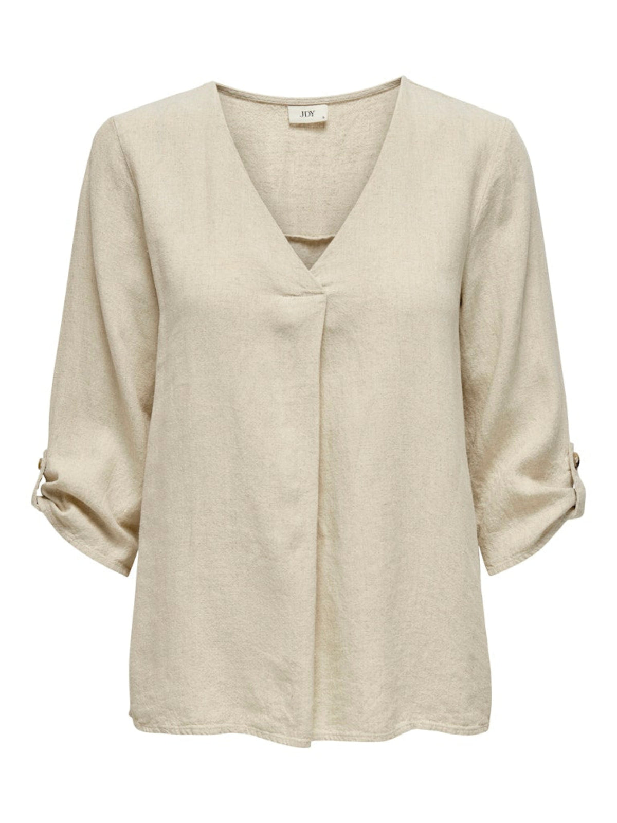 JDYSAY 3/4 LINEN V-NECK TOP
