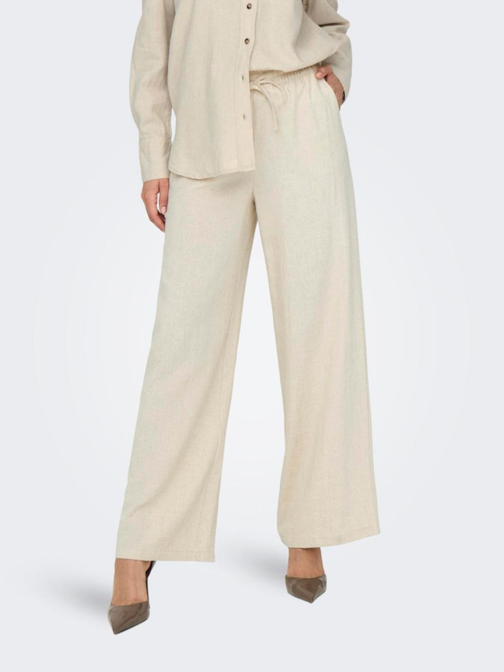 JDYSAY HW LINEN WIDE PANT