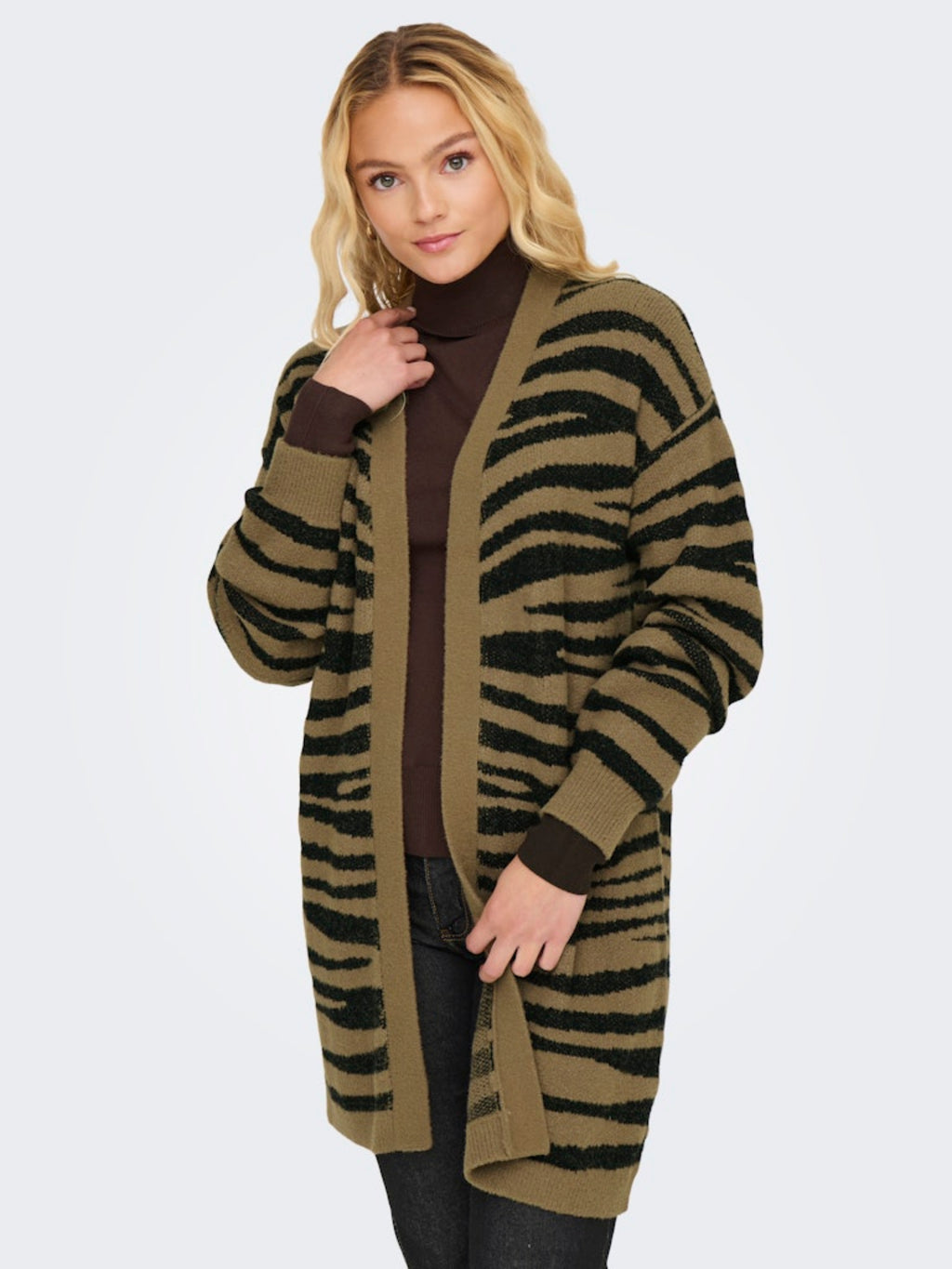JDYLORRAINE ANIMAL L/S LONG CARDIGAN
