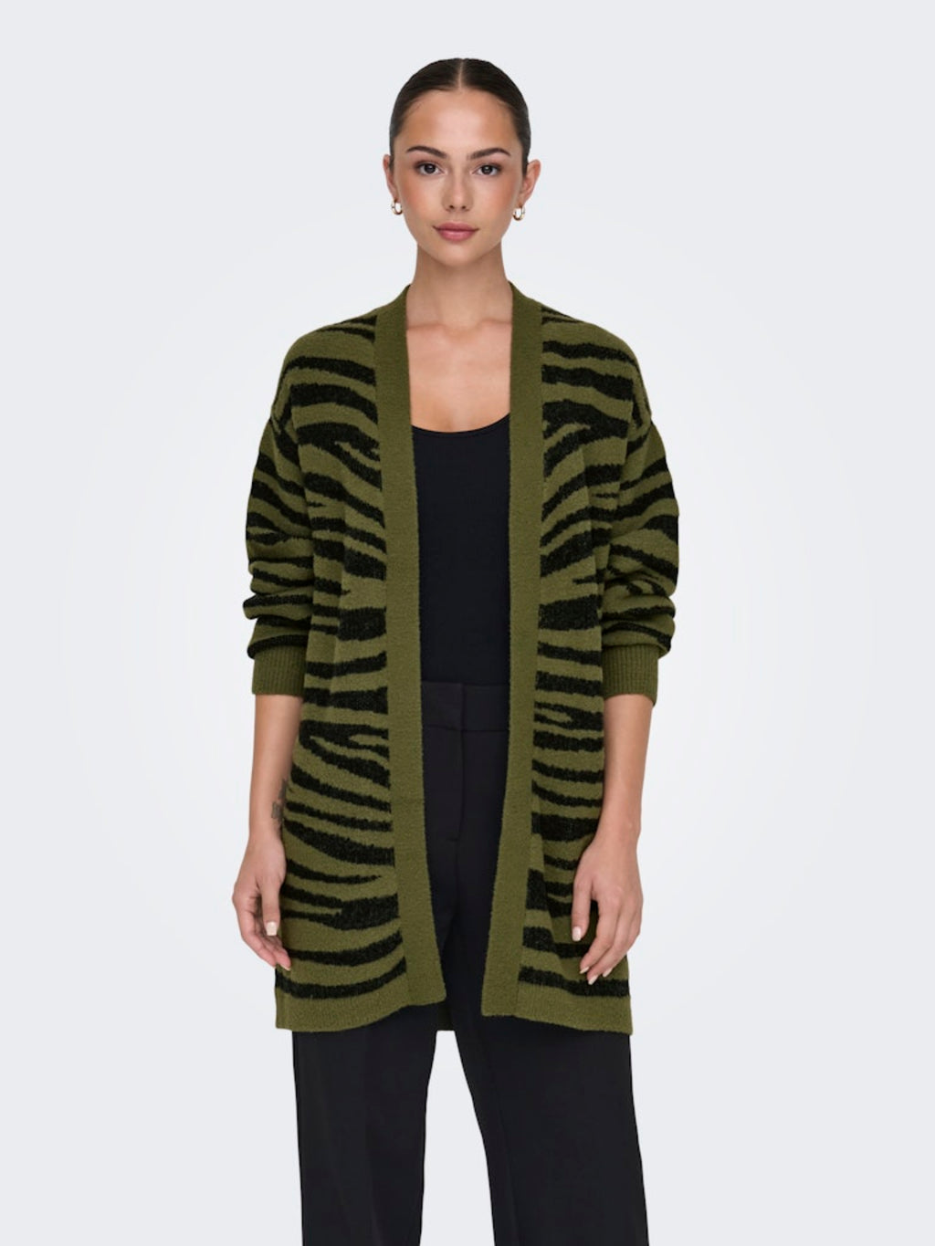 JDYLORRAINE ANIMAL L/S LONG CARDIGAN