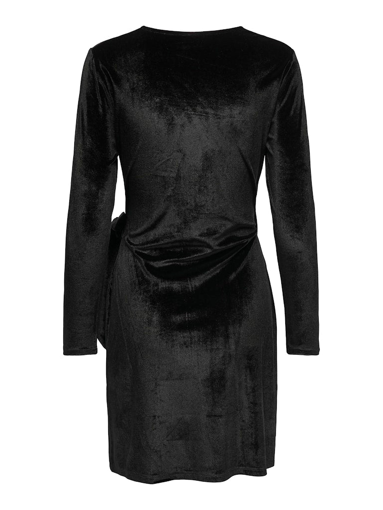 JDYSANDY L/S VELVET WRAP DRESS