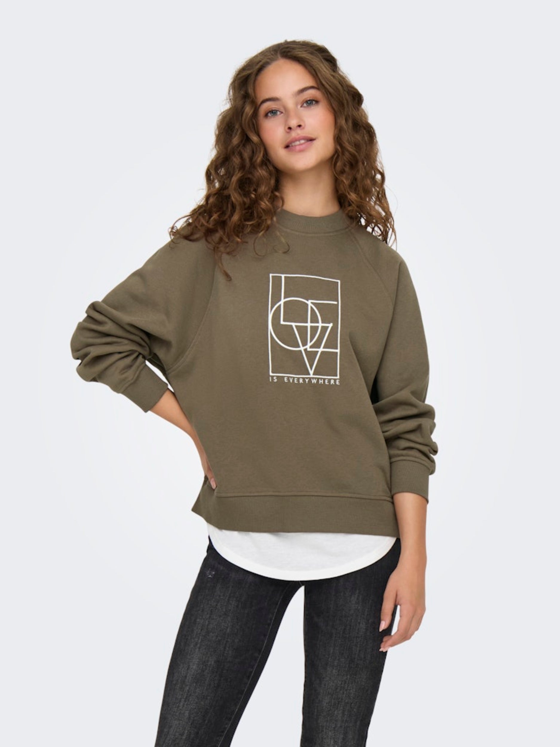 JDYBAMBI L/S EMB SWEAT