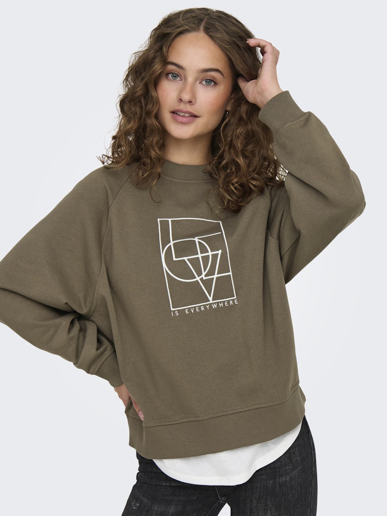 JDYBAMBI L/S EMB SWEAT