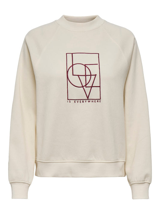 JDYBAMBI L/S EMB SWEAT