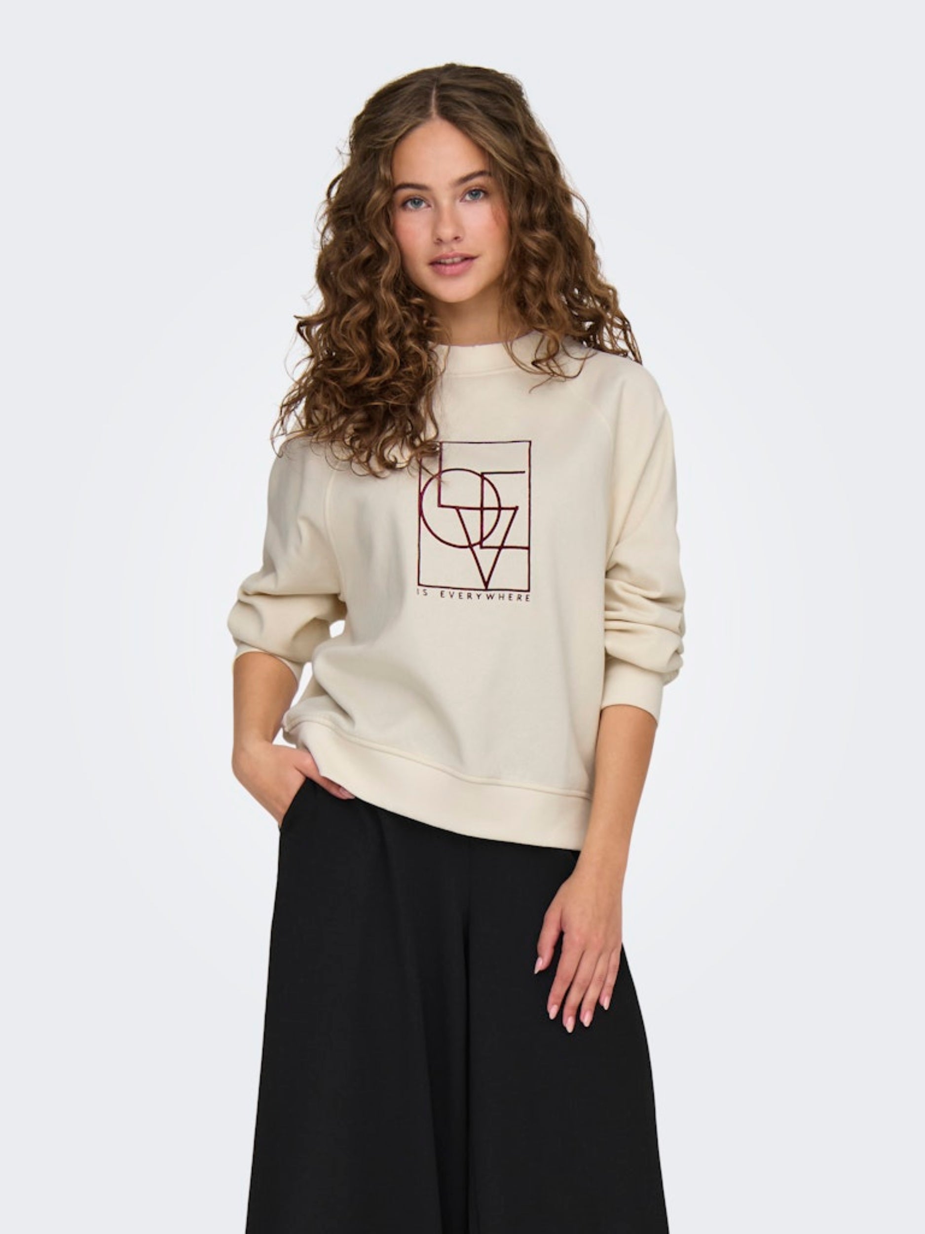 JDYBAMBI L/S EMB SWEAT