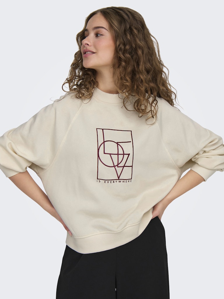 JDYBAMBI L/S EMB SWEAT