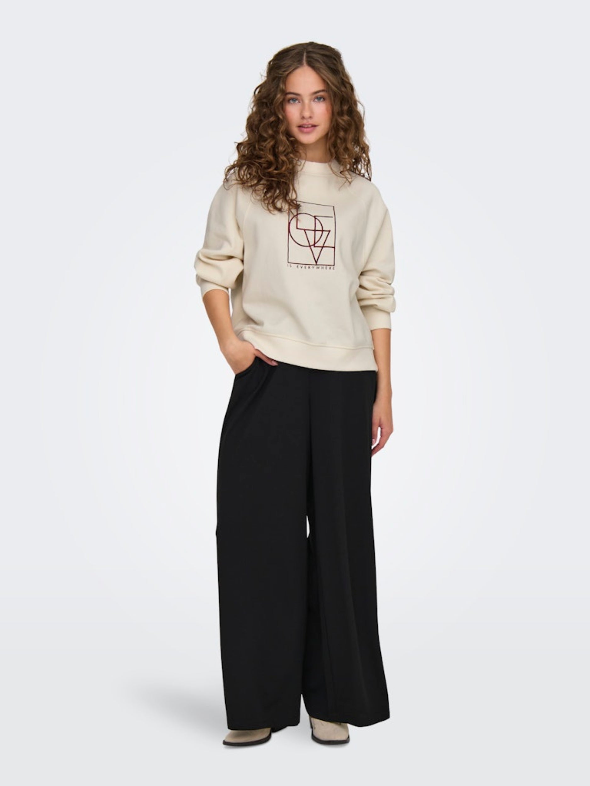 JDYBAMBI L/S EMB SWEAT