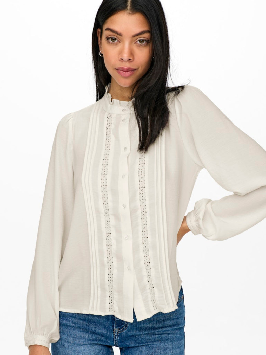 JDYELLIS L/S LACE SHIRT