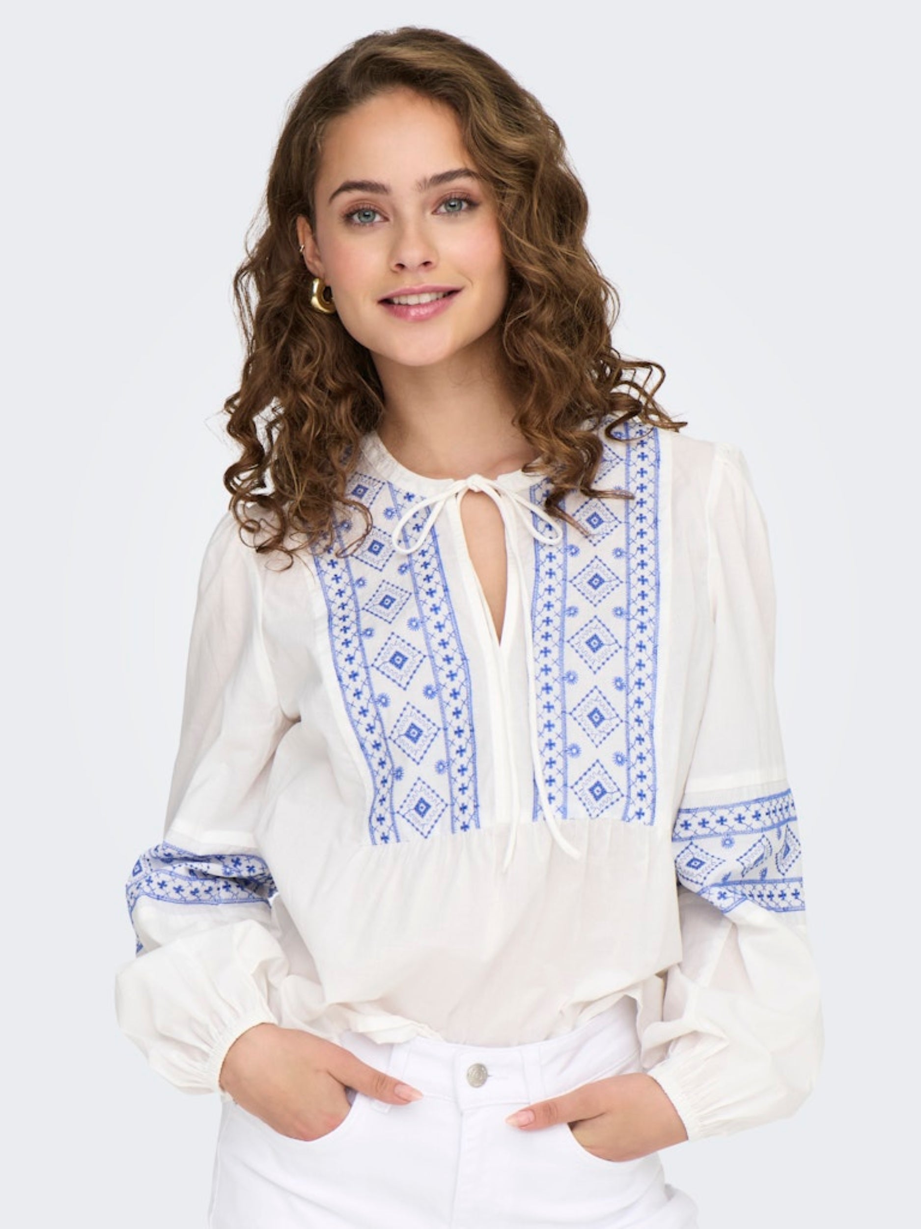 JDYLULU L/S EMBROIDERY SHIRT