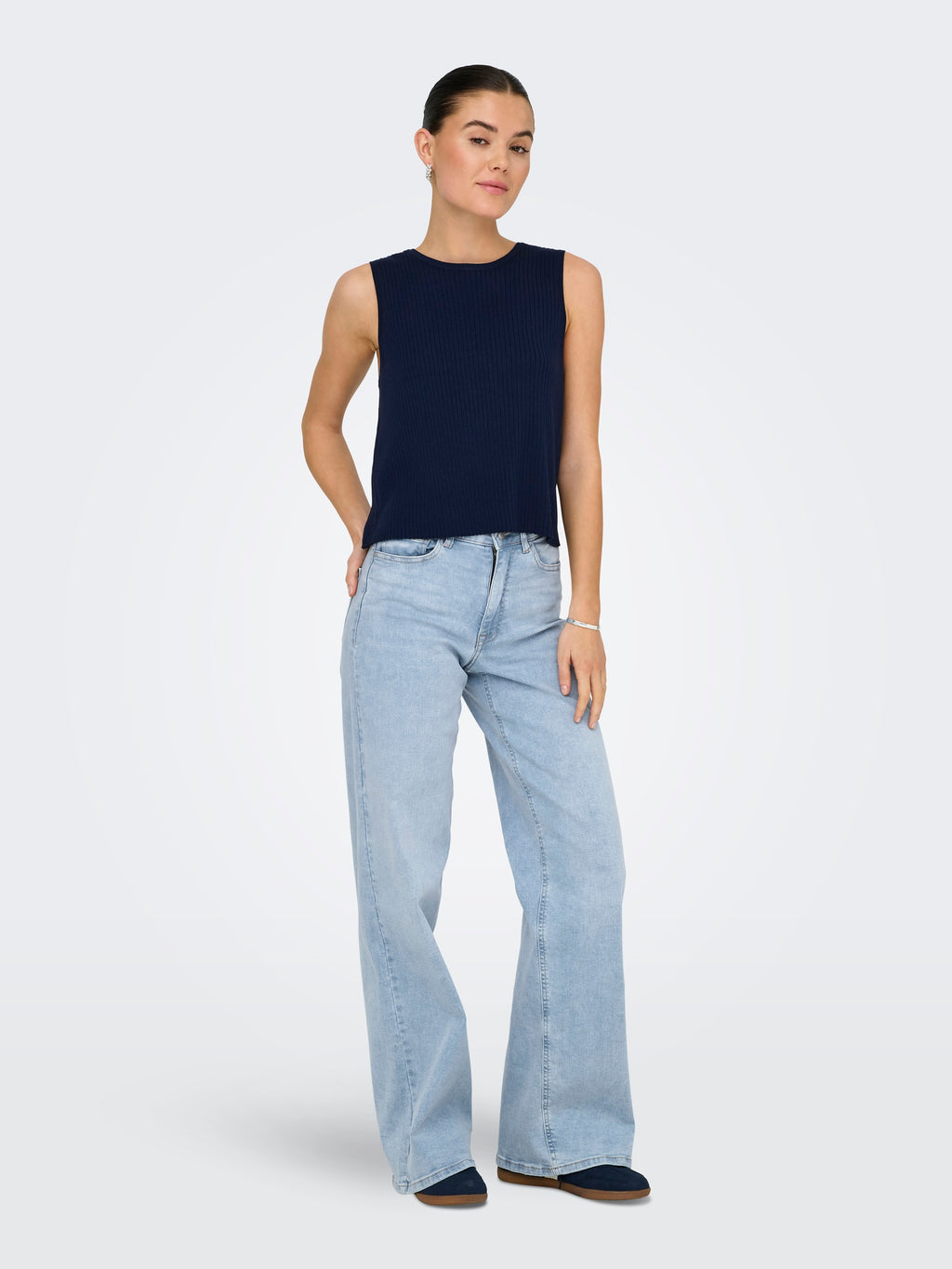 JDYFELINA-FINA HW WIDE JEANS8