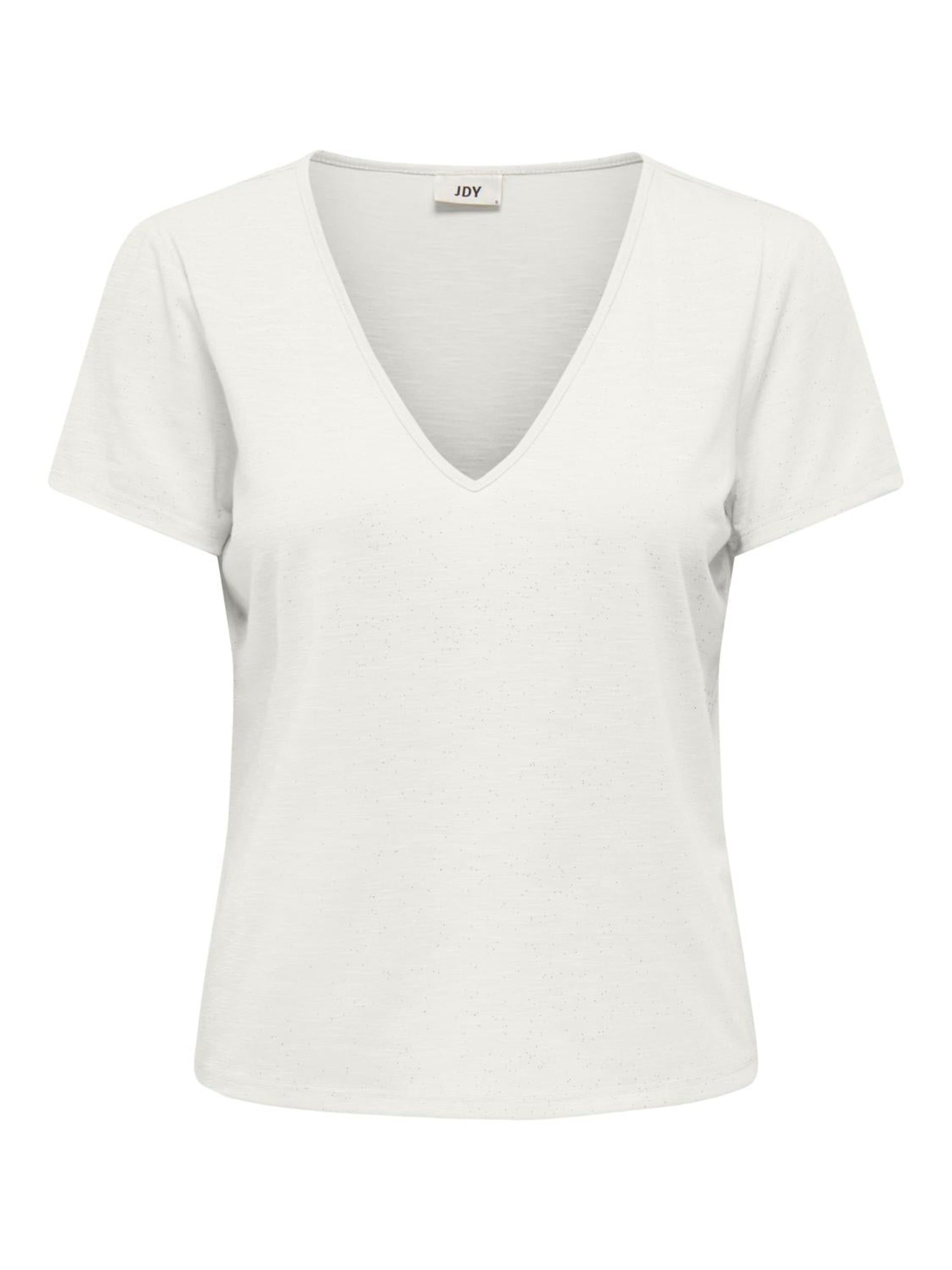 JDYDORA DODO S/S V-NECK GLITTER TOP