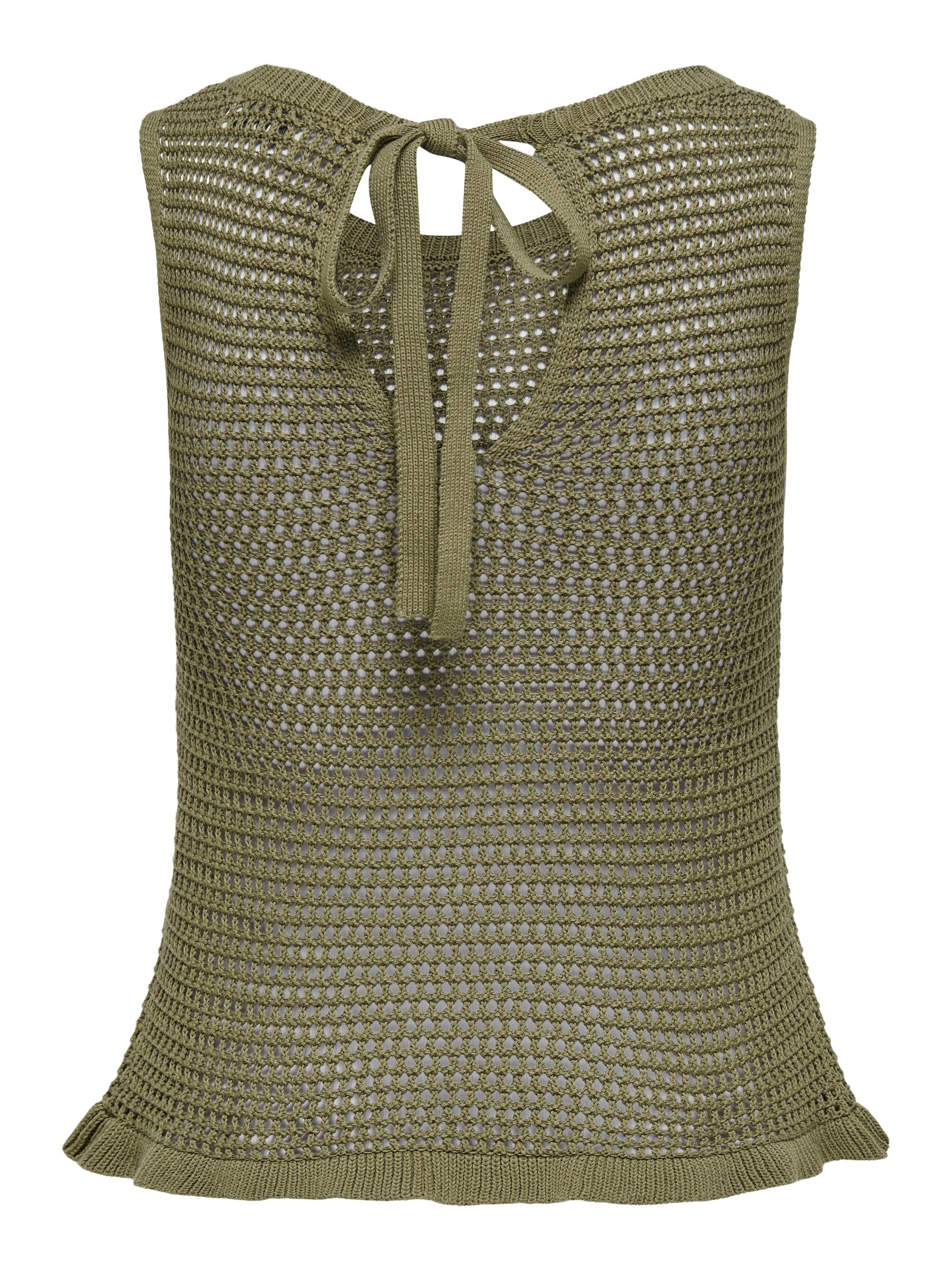 JDYTIKKA S/L STRUCTURE FRILL TOP