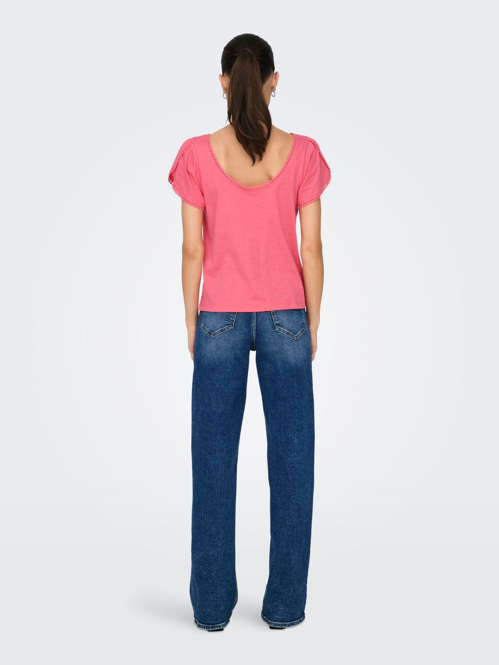 JDYSALVA LIFE S/S O-NECK TOP