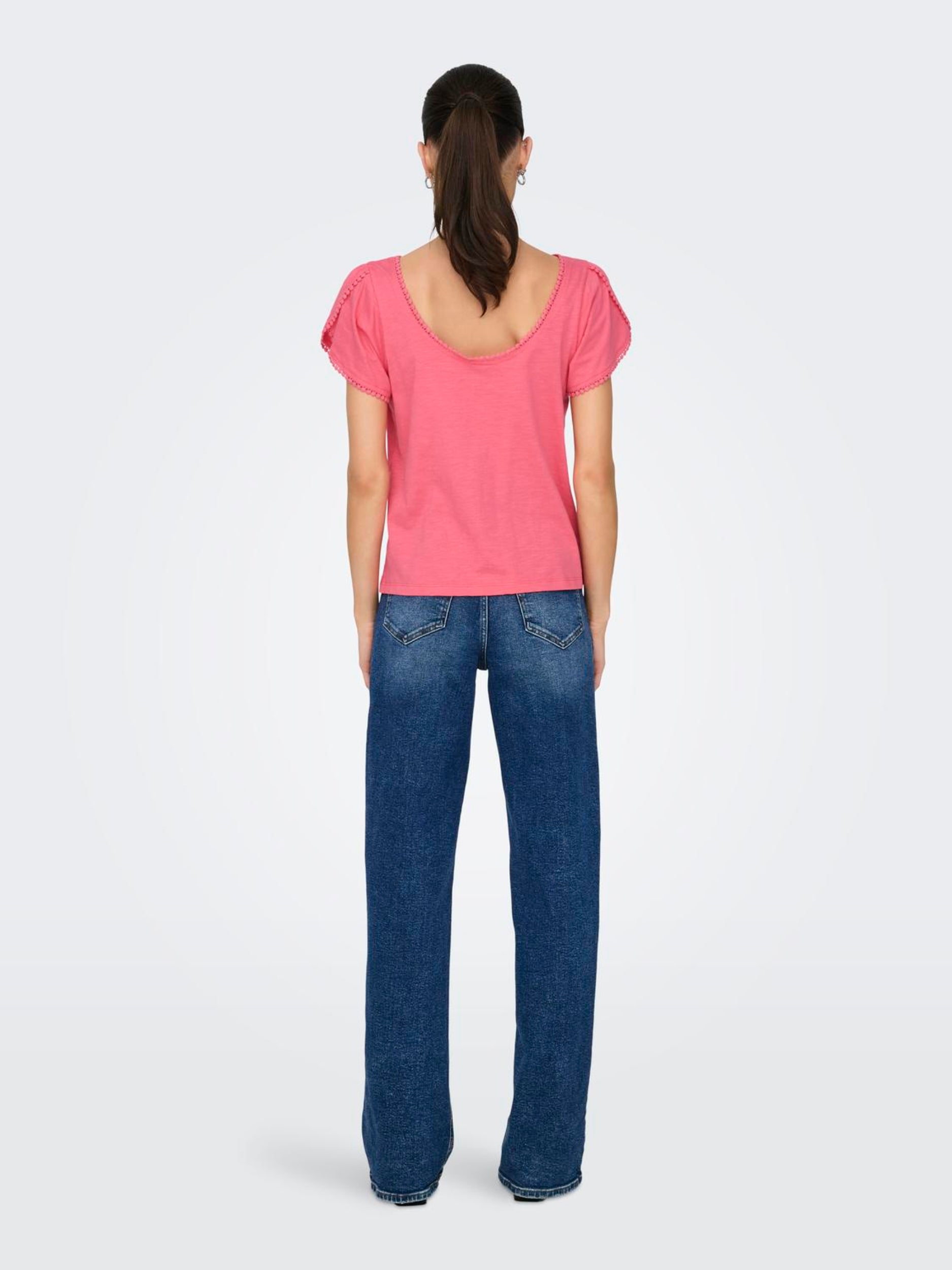 JDYSALVA LIFE S/S O-NECK TOP