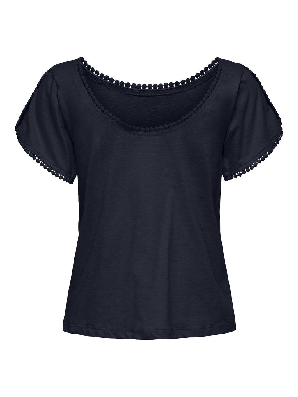 JDYSALVA LIFE S/S O-NECK TOP