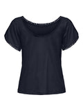 JDYSALVA LIFE S/S O-NECK TOP