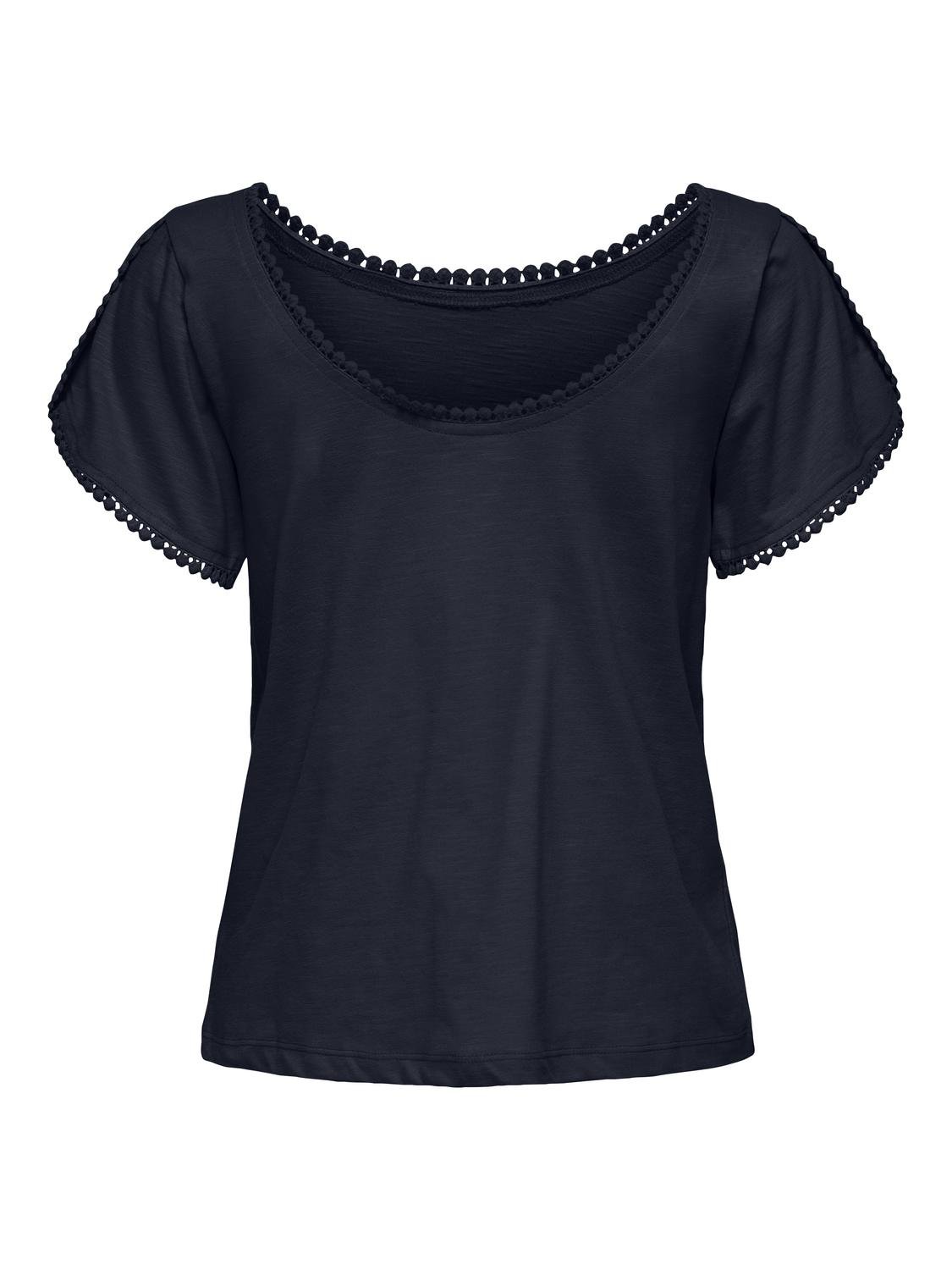 JDYSALVA LIFE S/S O-NECK TOP