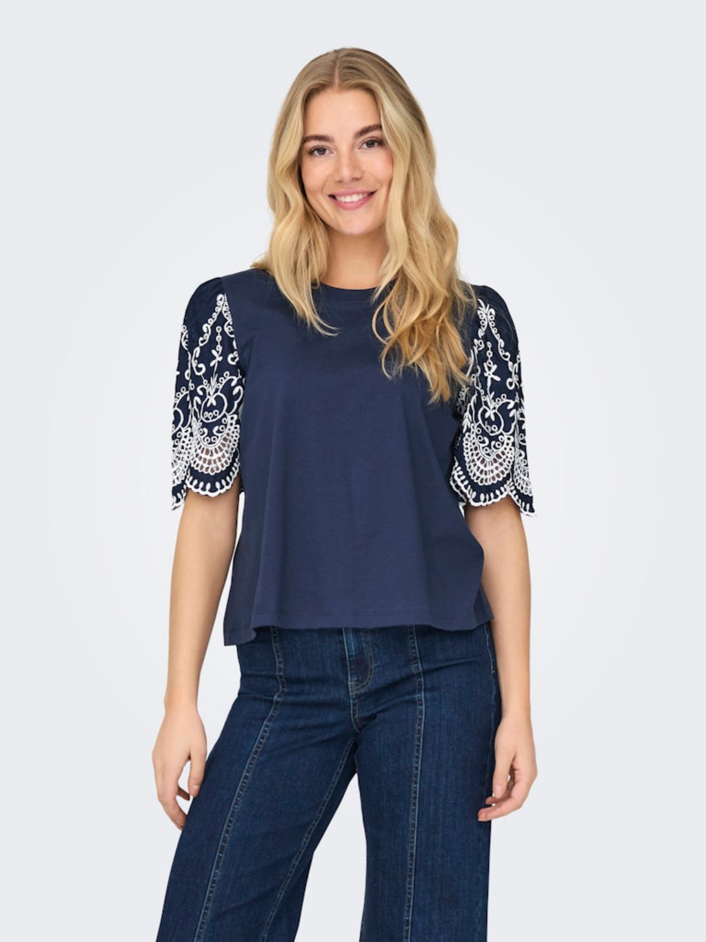 JDYOMA BRODERIE ANGLAISE TOP