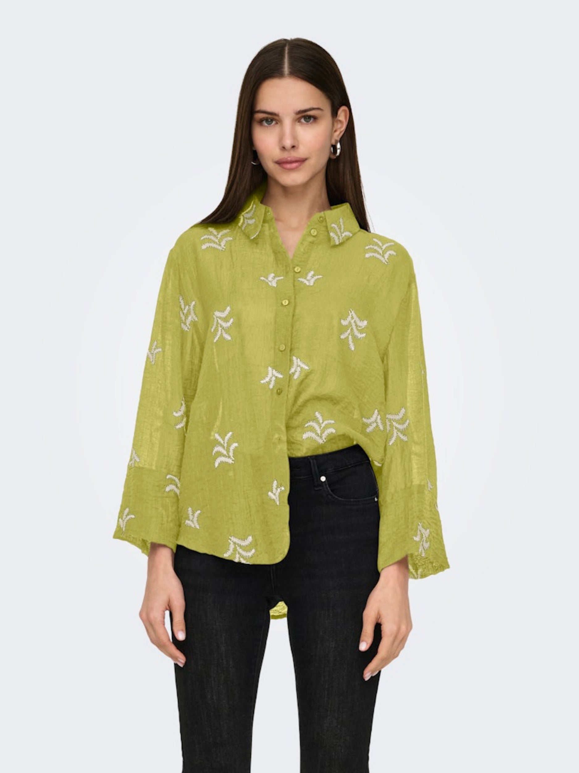 JDYTHEO 7/8 EMBROIDERY SHIRT