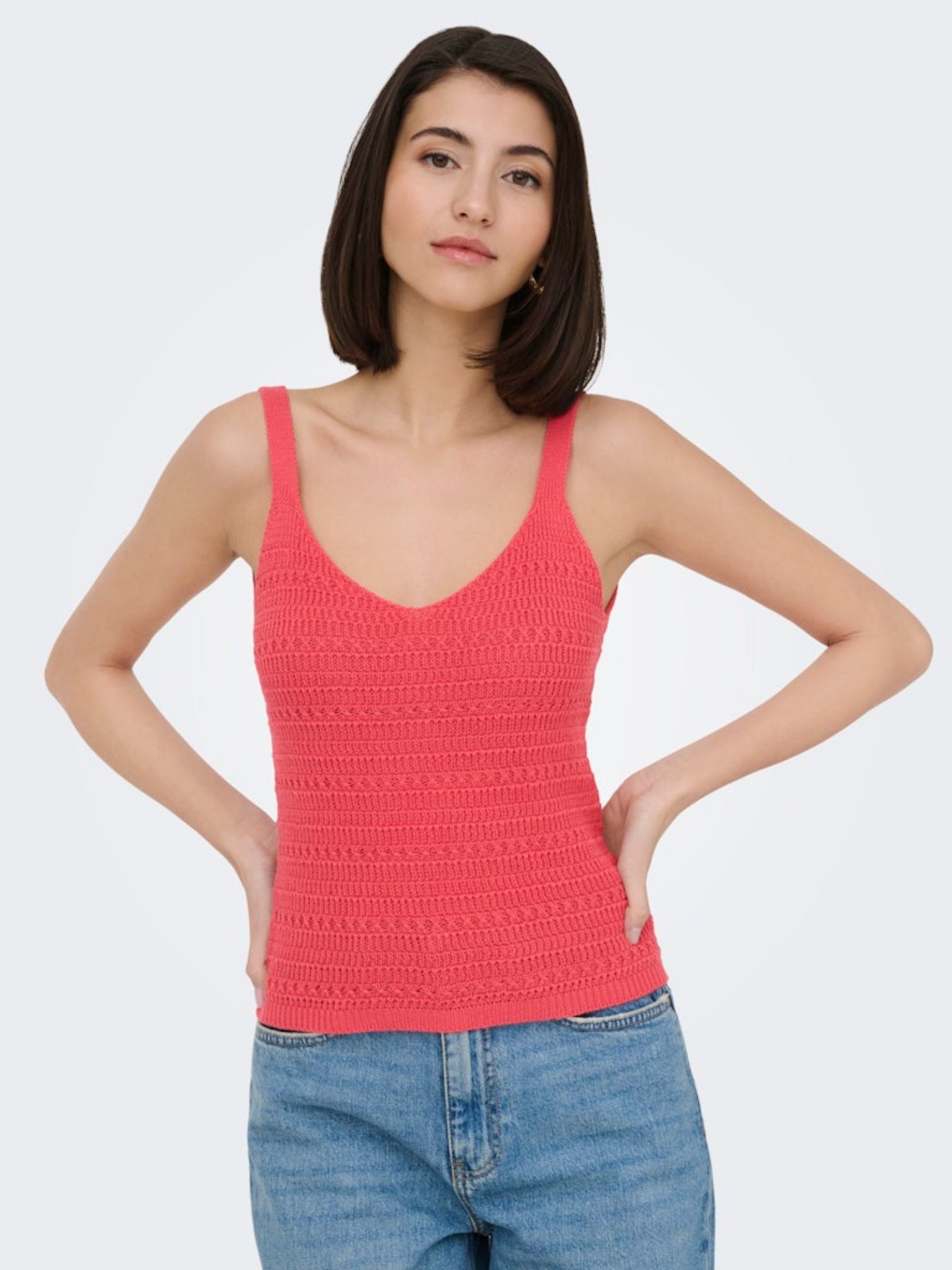 JDYTROPICA S/L V-NECK TOP