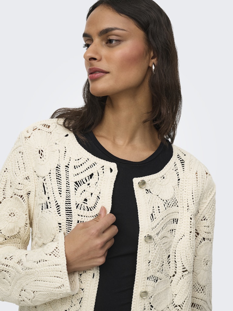 JDYZANKA L/S CROCHET CARDIGAN