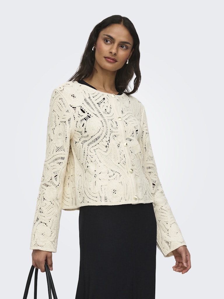 JDYZANKA L/S CROCHET CARDIGAN