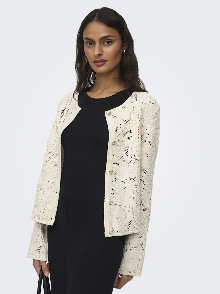 JDYZANKA L/S CROCHET CARDIGAN