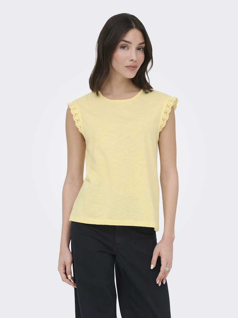 JDYSALVA LIFE S/L CROCHET TOP