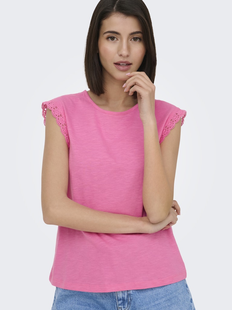 JDYSALVA LIFE S/L CROCHET TOP