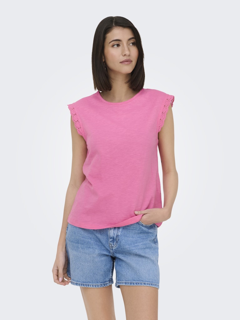 JDYSALVA LIFE S/L CROCHET TOP