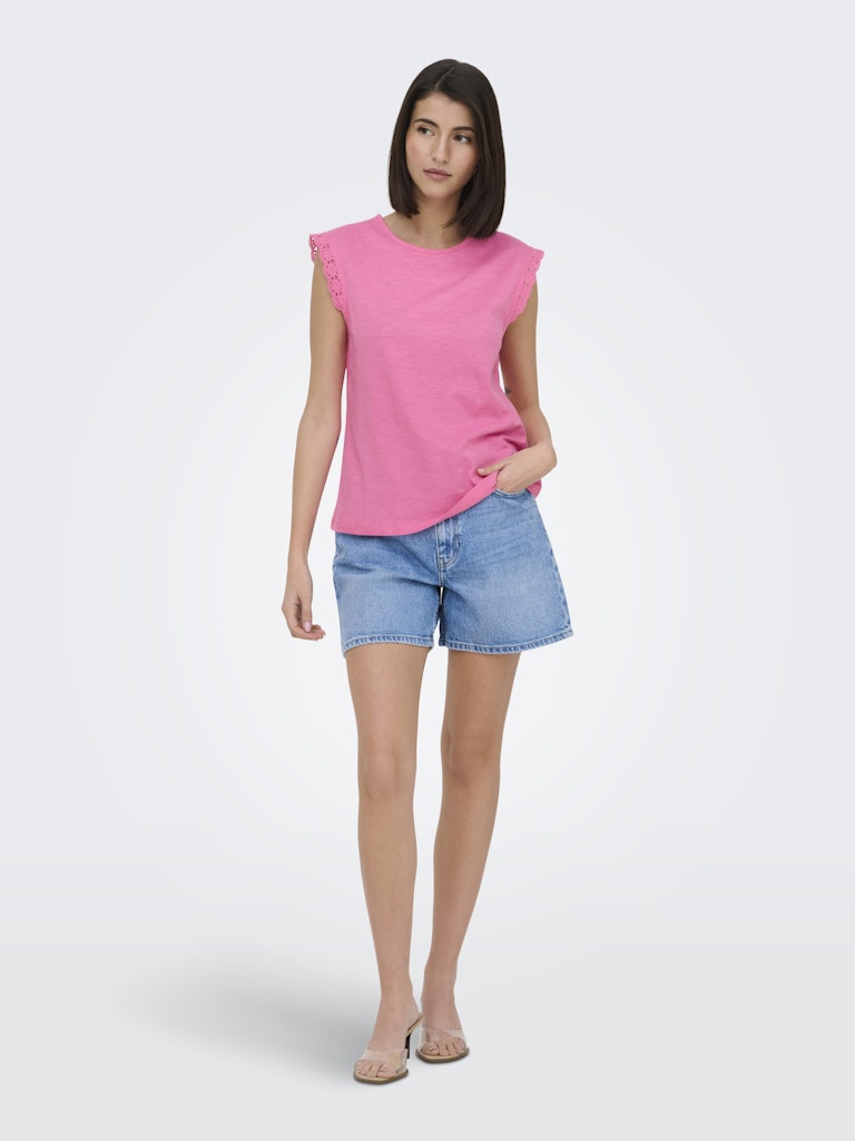 JDYSALVA LIFE S/L CROCHET TOP